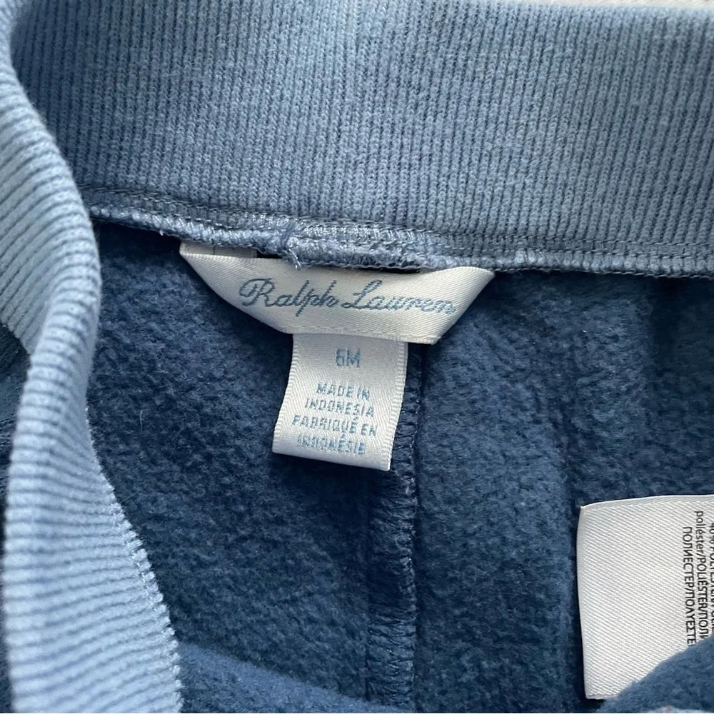 Ralph Lauren Blue Kids Hoodie and Jogger Set Sze 6 months